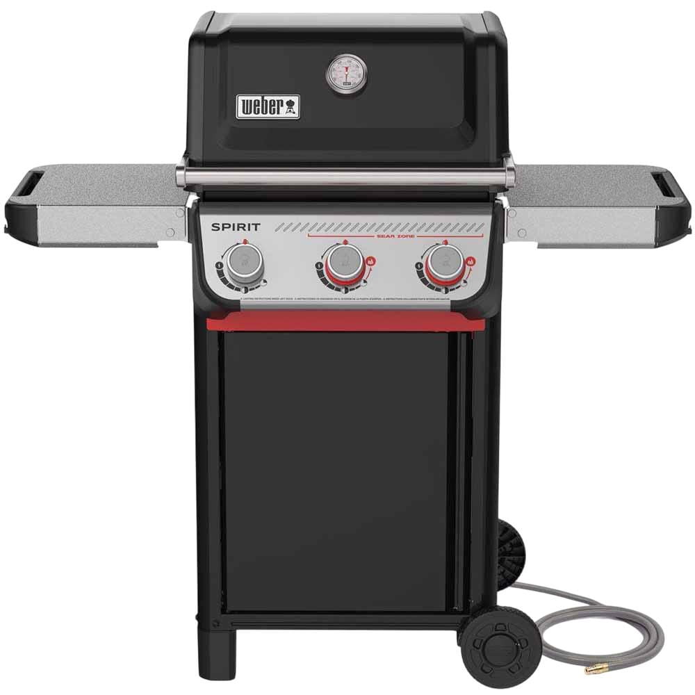 Weber Spirit Gas Grill, E-325 3 Burner Natural Gas Grill with Wheels, Black