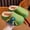 Green, variant on Kids Unisex Plush Slippers Closed Toe Warm Fleece Cartoon Dinosaur Home Shoes Toddler Boys Girls Cute Cozy Non-slip Indoor Winter Daily Wear
