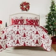 thumbnail image 4 of Greenland Home Fashions Novelty Holiday Peppermint Party Reversible Coverlet Set, 2-Piece Twin, 4 of 8