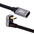 thumbnail image 1 of Cable de Extensión 5A Tipo C Macho A USB C Hembra PD100W Cable Extensor de Carga Rápida Cable Extensor USB C en Forma de U de 90 Grados, 1 of 6