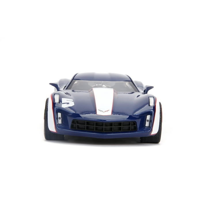Jada Toys 1:24 Scale 2009 Chevy Corvette Stingray Car Play