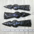 thumbnail image 4 of 3 Obsidian Ornamental Tomahawk Heads #7444  Ax Axe Hatchet, 4 of 5