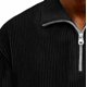 thumbnail image 4 of Blusa y camisa de manga corta con cuello vuelto para hombre, color liso, informal, con solapa, cierre de cremallera en un cuarto y bolsillo en el pecho, camisa de manga corta con solapa, tops para hom, 4 of 4