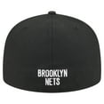 thumbnail image 4 of Men's New Era  Black Brooklyn Nets Deceptor 59FIFTY Fitted Hat, 4 of 5