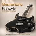 thumbnail image 6 of Glarry 37" Adult Electronic Guitar Kit w/ Amp Bag Strap Accessories for Beginner, Black, 6 of 10