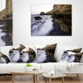 thumbnail image 4 of Designart Rolling Stones at Beach - Seashore Photo Throw Pillow - 16x16, 4 of 5
