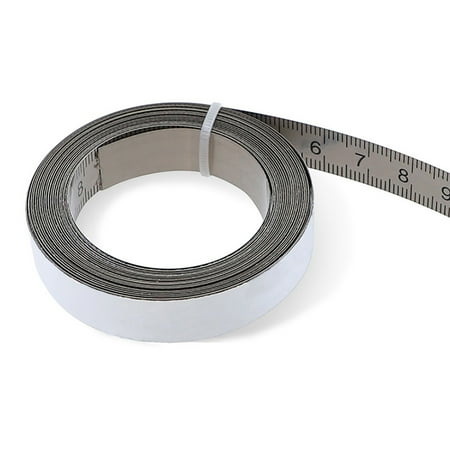 

Stainless Steel Sticky Scale Woodworking Guide Rail Self Adhesive Tape Measure Flat Plate With Glue Metal Ruler Metric Steel Fence Post with Holes Superintendent Construction Organizer Reference Bit