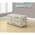 thumbnail image 2 of Pemberly Row Ottoman de Rangement Vintage à Motif Français en Beige, 2 of 2