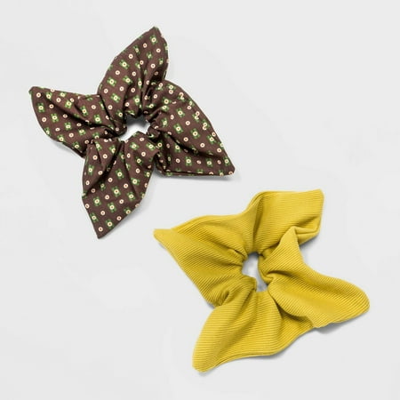 Square Hair Twister Set 2pc - Universal Thread Brown/Yellow