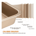 thumbnail image 4 of Juego Para Hornear De Antiadherente Para Cocina 5 Piezas Dorado Malubero Set de Moldes para Hornear, 4 of 4