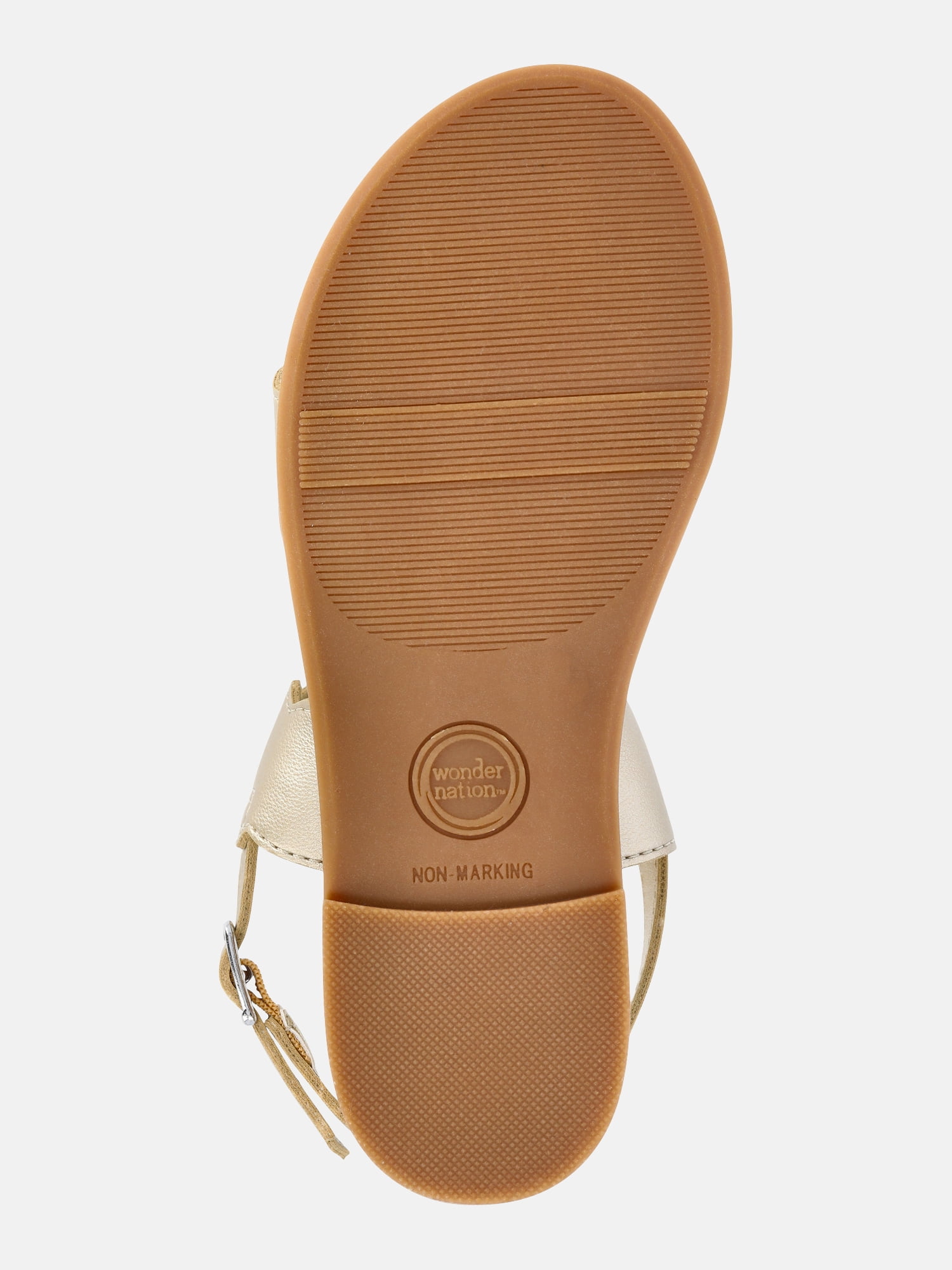 Wonder Nation Girls Two-Strap Slingback Sandals