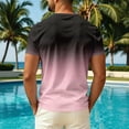 thumbnail image 4 of Dwellite Men's Guard Short Sleeve, Sun Swim Crew Neck Shirts, Quick Dry Lightweight Surf Beach T-Shirt Pink L, 4 of 5