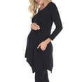 thumbnail image 2 of White Mark Women's Maternity Kayla Tunic Top, 2 of 4