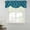 Blue, variant on Teal Blue Stripes Tie Up Valance Curtains for Windows, Kitchen Curtains Window Treatments, Simple Geometric Modern Monochrome Short Window Shades Valances for Bedroom Bathroom Cafe 54"x18"