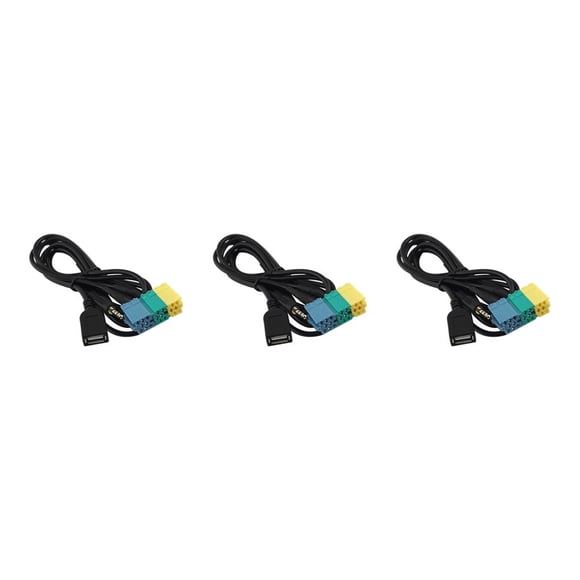 Riwesomey Adaptador Cable Audio Video Estéreo Cables Estable Larga duración Durable Mantenimiento Reemplazo Conversión Coche Type1