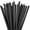 Black, variant on Triani 100Pcs Jumbo Drinking Straws Individually Wrapped 11mm Solid Color Plastic Disposable Straws 9.4 Long Milkshake Bubble Tea Drinking Straw for Milkshakes Slushies
