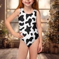thumbnail image 4 of Yuyamidu Girls One Piece Swimsuit Milk Cow Bathing Suit Hawaii Swimwear Crossback Sleeveless Training Swimsuit Quick Dry Beach Wear, 4 of 7