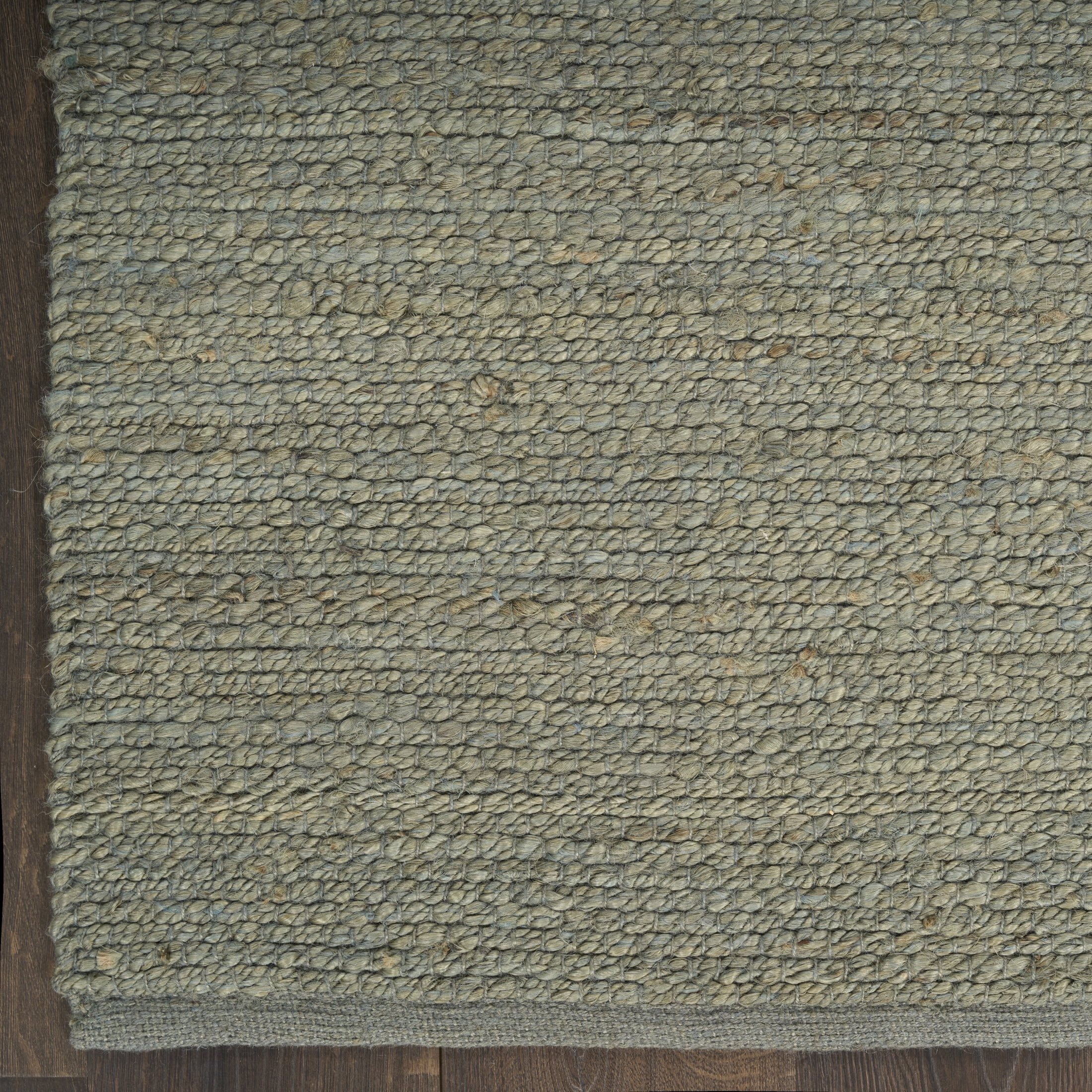 Nourison Natural Jute 2'3" x 8' Sage Farmhouse Indoor Rug