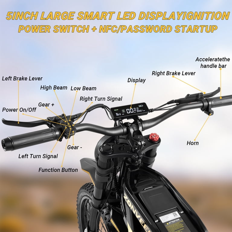 Zonveer ZX3 Electric Dirt Bike for Adults Teens,2800W Peak Power