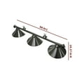 thumbnail image 2 of Bluewave Soft Brushed Stainless Steel 3-Shade Billiard Light, 2 of 5