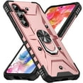thumbnail image 6 of for Samsung Galaxy S25 Case, with Magnetic Car Mount Function, Military Grade Shockproof Non-Slip Case Built-in 360° Rotate Ring Stand for Galaxy S25 - Rosegold, 6 of 9