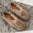 thumbnail image 5 of Zapatos de felpa para mujer, comodidad de otoño e invierno, además de zapatos de algodón cálidos de terciopelo, zapatos planos para el hogar, arrastre perezoso Wmkox8yii hj789, 5 of 5
