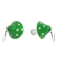 thumbnail image 2 of Ludlz Cute Mushroom Pendant Hook Earrings Resin Colorful Earrings Earrings Dangle Women Jewelry Christmas Gifts Resin Simulation Mushroom Long Pendant Earring for Anniversary, 2 of 8