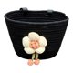 thumbnail image 2 of Cesta de bicicleta universal de cuerda suave para niños con juguete de flor de peluche, accesorio de ciclismo, se adapta a manillares de 2 a 5 cm para Negro, 2 of 8