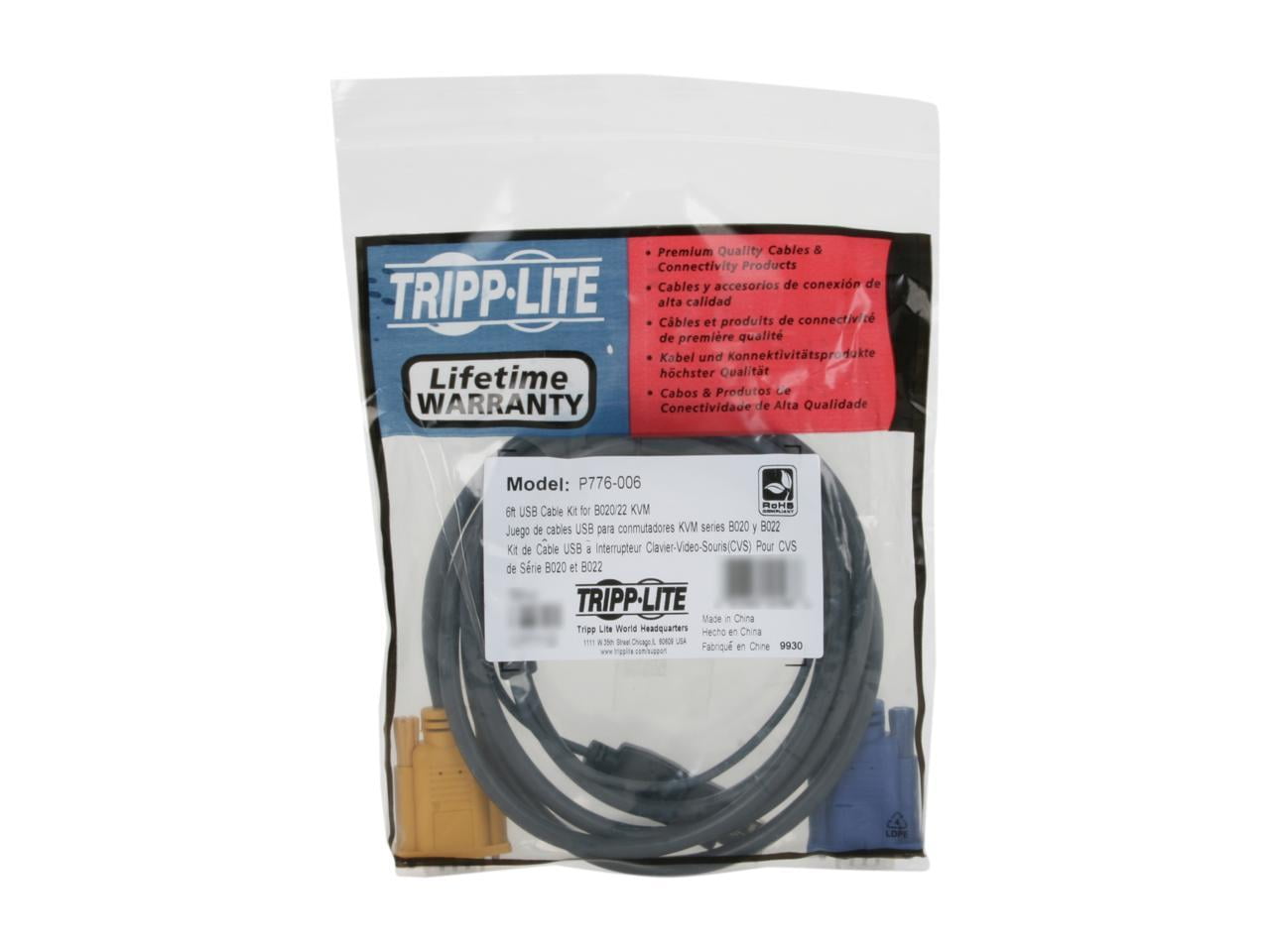 Tripp Lite P776-006 KVM Switch USB Cable Kit, 6'