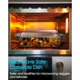 thumbnail image 6 of CozyNestFinds 8 x 9.5 Inches Rectangular Glass Casserole Dish With Glass Lid 2 Quart Glass Bakeware Glass Microwave Casserole Dish Glass Baking Dish with Lid, 6 of 16