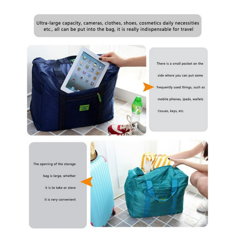 Travel Duffel Bag Large Foldable Printed Luggage Organizer Bag Carry Pouch  For Men Women Travel Carry Bag 2pcs