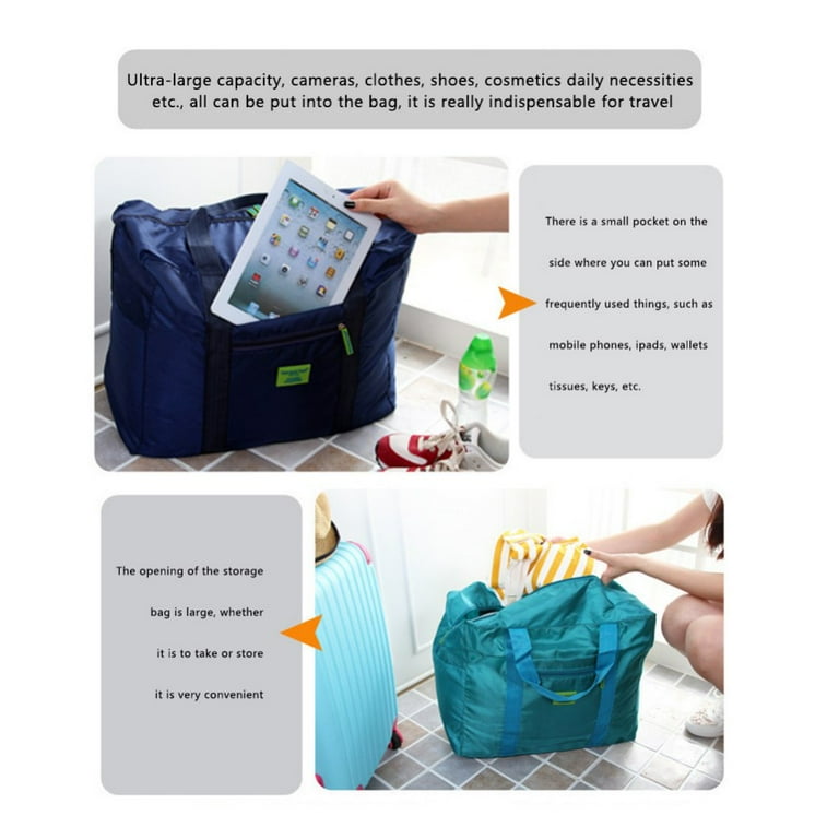 Travel Duffel Bag Large Foldable Printed Luggage Organizer Bag Carry Pouch  For Men Women Travel Carry Bag 2pcs