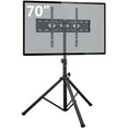 thumbnail image 4 of RTVR Portable Tripod TV Stand for TVs up to 70", 31.5 x 74.9 x 31.5 inches, Black, Modern, 4 of 8