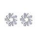 thumbnail image 2 of Pendientes de Moda con Forma de Flor de Cristal de Hielo y Circonita Trapezoidal de Cuproníquel para Mujer | Material de Aleación | 1 Par, 2 of 7