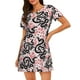 thumbnail image 1 of Fotbe Black Snake Bata de Dormir para Mujer con Estampado, Camisón de Algodón de Manga Corta, Ropa de Dormir Casual, 1 of 6