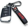 thumbnail image 5 of Leather Metal Car Key Chain Keyring Accessories Compatible with Chevy Camaro SS Cars Accessories, 5 of 5