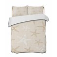 thumbnail image 2 of Quilts Twin XL Size, Vintage Ivory Starfish Soft Comforter Bedding Set for Bed, Summer Coastal Beach Marine Life Lightweight Quilted Bedspread with Pillow Cover(2 Pieces) for All Season, 68x98 Inch, 2 of 9