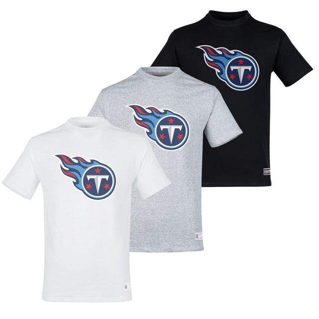 NFL Paquete de 3 Playeras Tennessee Titans para Hombre, Talla Chica