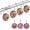 Colorful, variant on 12PCS Shower Curtain Hooks Rings for Bathroom, Stainless Steel Rust Resistant Decorative Rhinestones Shower Curtain Rings Hangers for Shower Curtains, Clothing, Towels, etc.