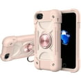 thumbnail image 2 of for iPhone 6 Plus / 6S Plus Case with Ring Stand, Heavy Duty Military Grade Rugged Shockproof Silicone Rubber Magnetic Kickstand Holder Case for Women Girls For iPhone 6 Plus / 6S Plus, Rosegold, 2 of 8
