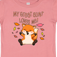 thumbnail image 4 of Inktastic My Great Aunt Loves Me- cute baby fox Boys or Girls Baby T-Shirt, 4 of 5