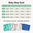 thumbnail image 6 of Baby Sleep Sack 18-24 Months 100% Cotton Baby Wearable Blanket 2-Way Zipper Breathable Lightweight Unisex Sleeping Bag 0.5 Tog Toddler Sleep Sack (3 Pack), 6 of 7