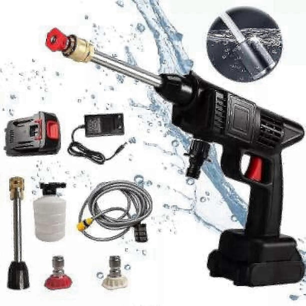 Cordless Pressure Washer, 30bar Pressure Water Spray Gun, 48v Lithium Battery Lasting For 60 Mins With Fully Charged, Portable High Pressure Was