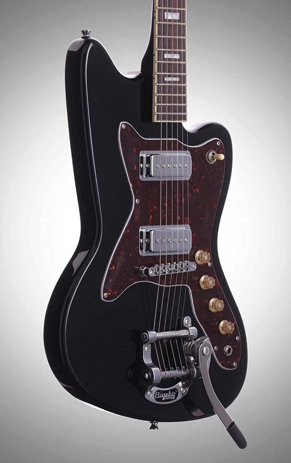 Silvertone 1478 Solidbody Electric Guitar Gloss Black