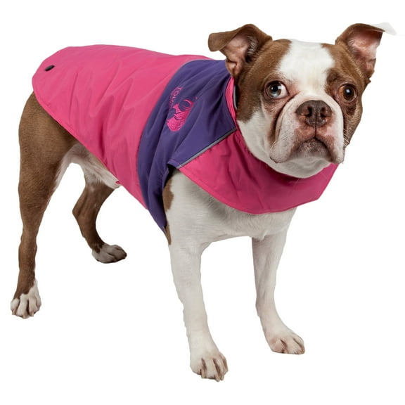 Touchdog Lightening-Shield Waterproof 2-in-1 Convertible Dog Jacket w/ Blackshark technology