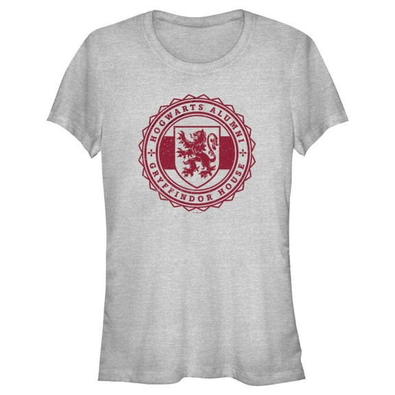 Junior's Harry Potter Hogwarts Alumni Gryffindor House  Graphic Tee Athletic Heather Small