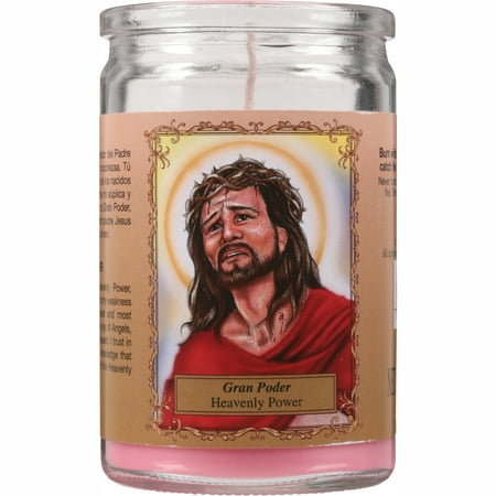 Small Heavenly Power Prayer Candle, Red