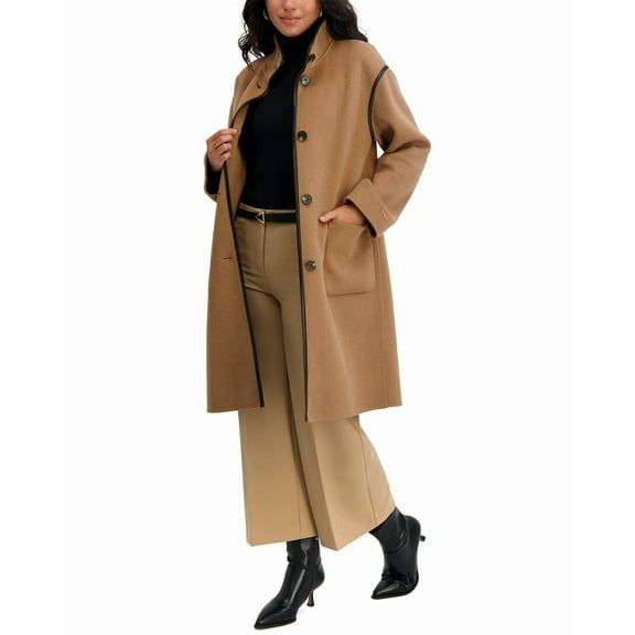Tahari womens Sydney Long Wool-Blend Coat, l