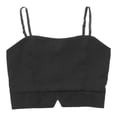 thumbnail image 2 of Chaleco Corto sin mangas Macarena con Correa de Hombro Ajustable camiseta tops con cremallera trasera Negro M, 2 of 8