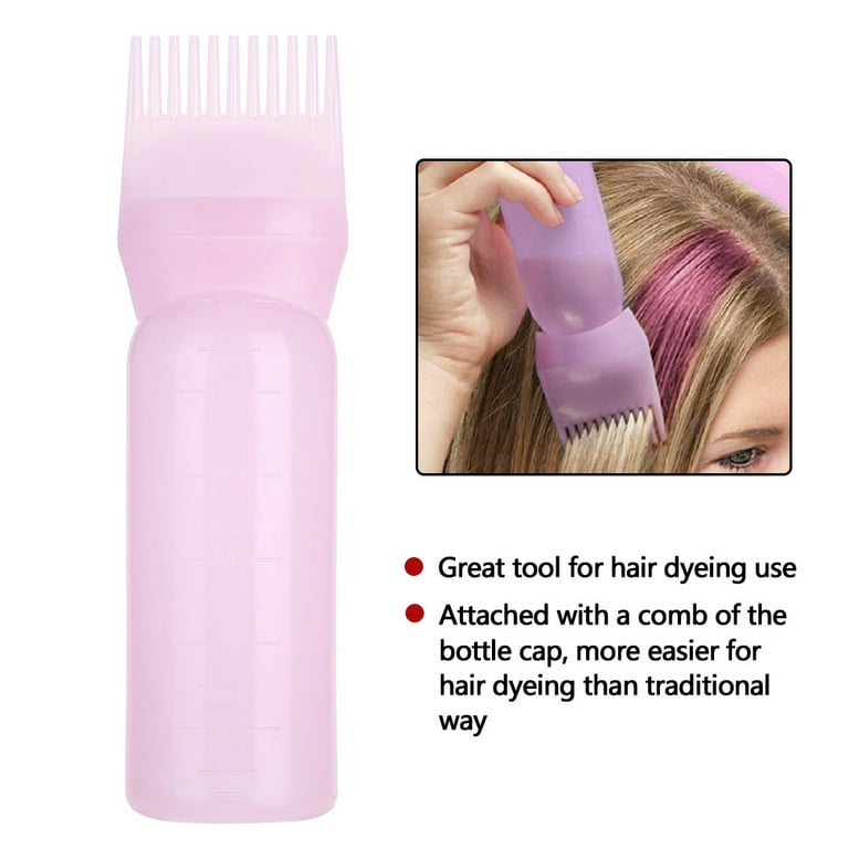 1 Piece Root Comb Applicator Bottles, 2 ounce 180ml Hair Coloring